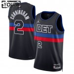 Detroit Pistons Trikot Cade Cunningham 2 Jordan 2022-23 Statement Edition Schwarz Swingman - Kinder